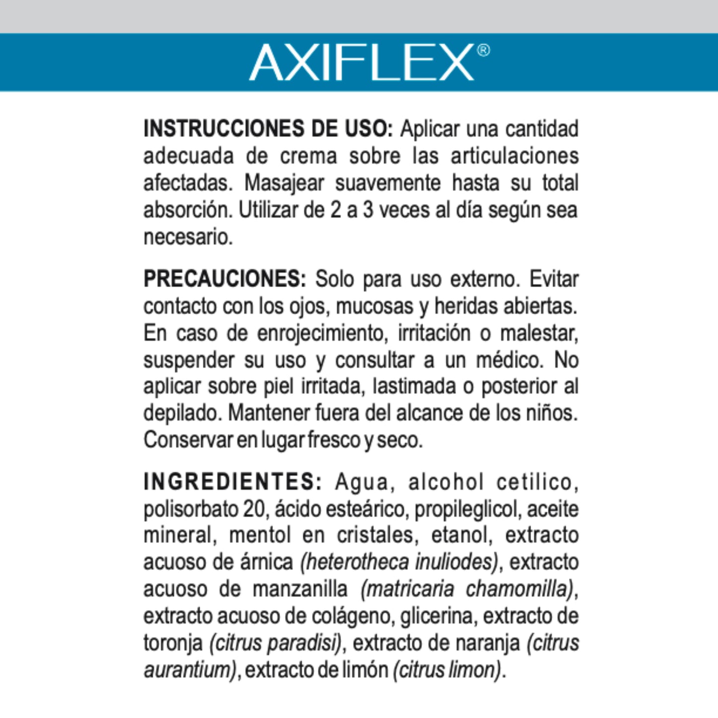 Axiflex Crema 120 ml